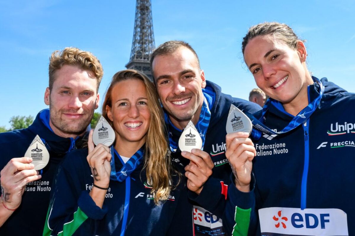 NUOTO: Ancora medaglie dal Fondo: “Triplete” di “superrima” Ginevra Taddeucci, Argento per Paltrinieri e per la staffetta..