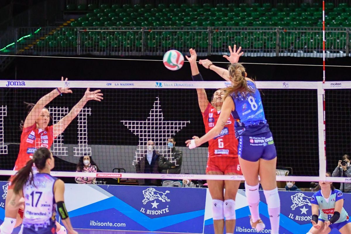 VOLLEY FEMMINILE SERIE A1- Il Bisonte Firenze- Zanetti Bergamo 3-1 (25-22, 25-14, 24-26, 25-17)