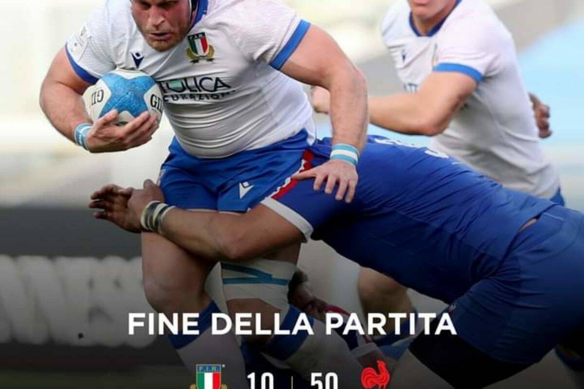 RUGBY- Sei Nazioni, grandinata francese su una piccola Italia,  10-50