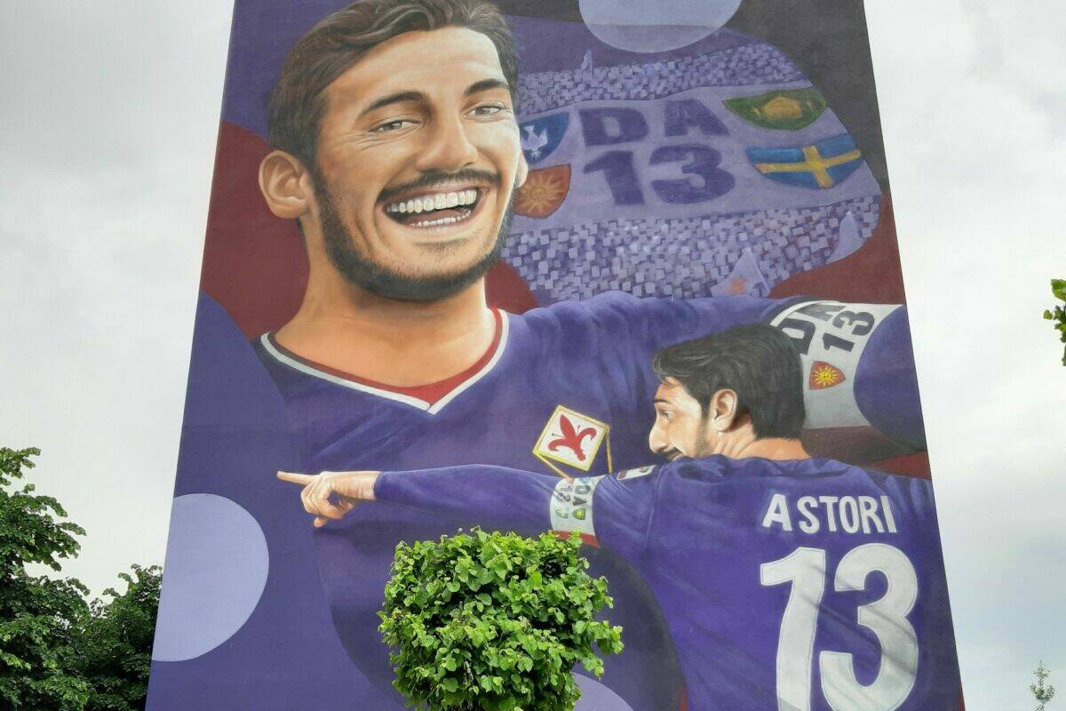 Inaugurato all’Isolotto il murale dedicato a Davide Astori