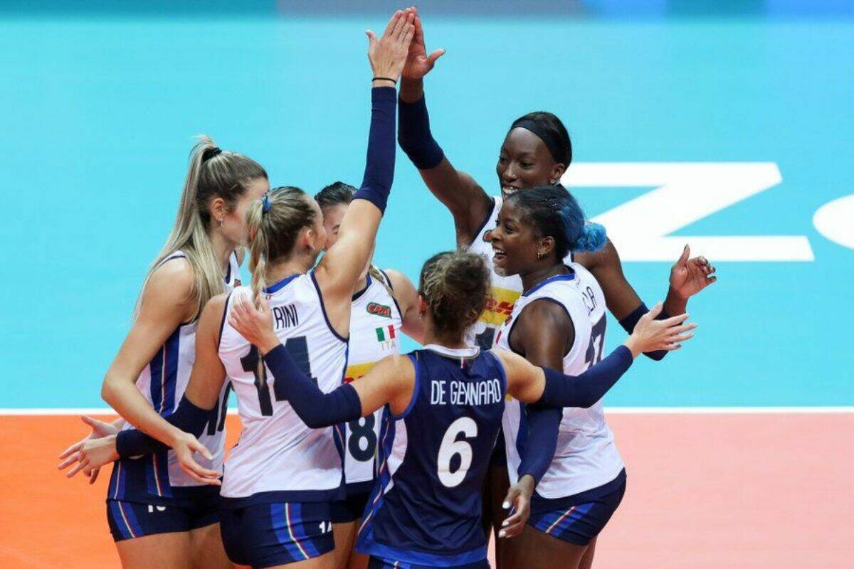 VOLLEY FEMMINILE- Europei, Italia-Ungheria 3-0 (25-16; 25-15; 25-19)