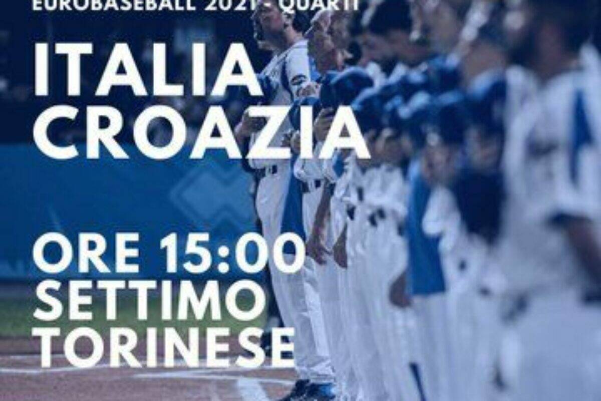 Baseball: Quarti di finale Europeo: “Live” di Italia Croazia: finale  8-5 con i croati in rimonta.Sono i 2 Hr di Pizzano ( da 3) ed il “Sol-Homer” di Friscia, a darci la tranquillità.