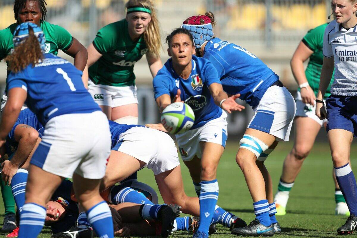 RUGBY FEMMINILE- Qualificazione World Cup Italia- Irlanda 7-15