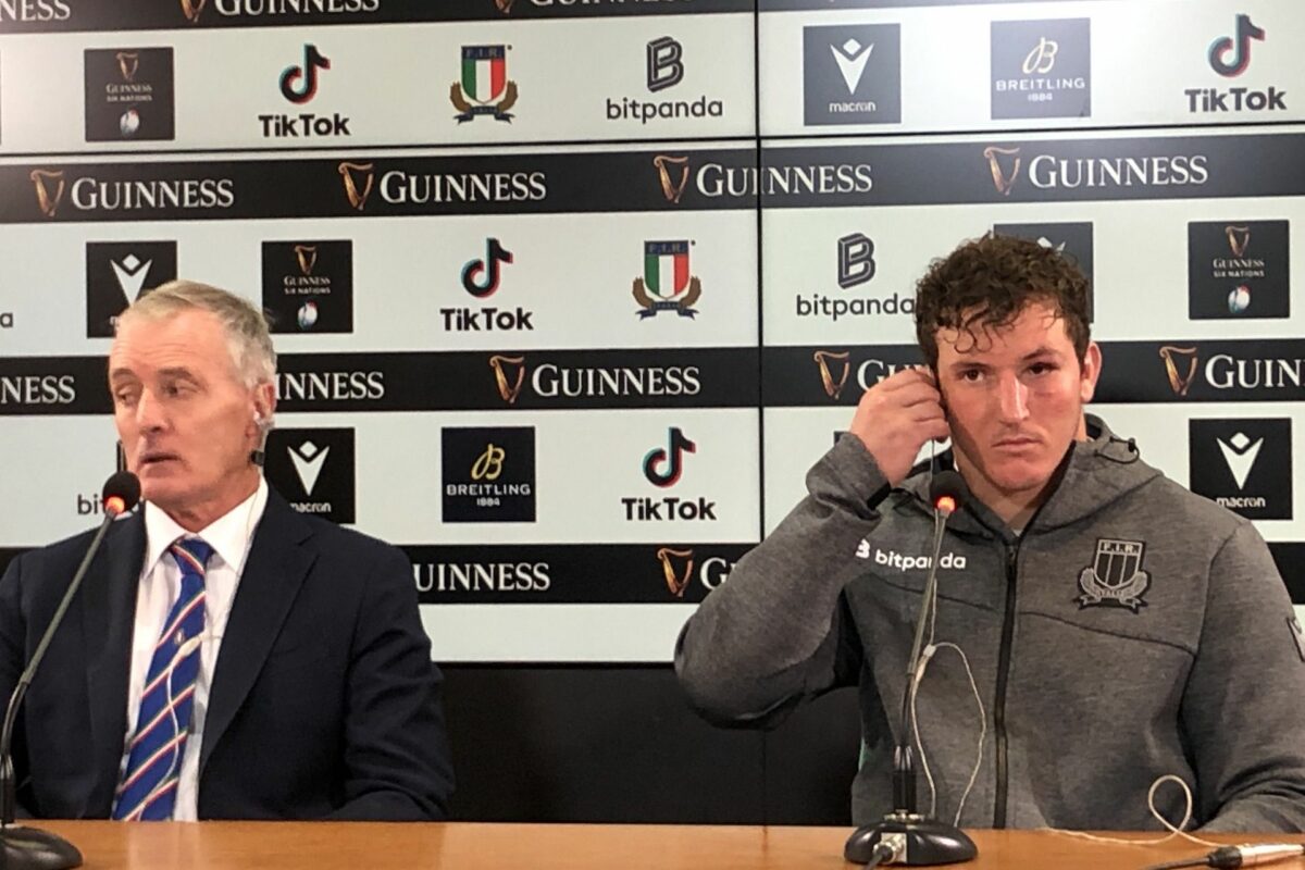 RUGBY SIX NATIONS- La Conferenza Stampa post Scozia di Michele Lamaro e Kieran Crowley