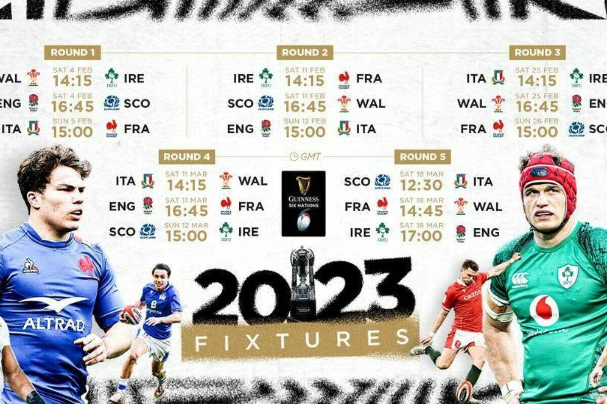 RUGBY- Guinness Sei Nazioni, ufficializzato il calendario 2023