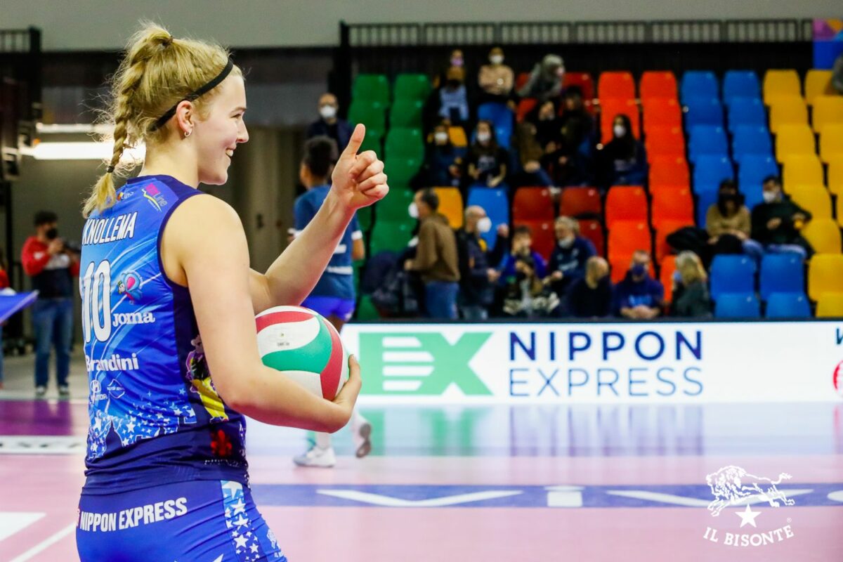 VOLLEY FEMMINILE SERIE A1- Jolien Knollema ancora al Bisonte Firenze