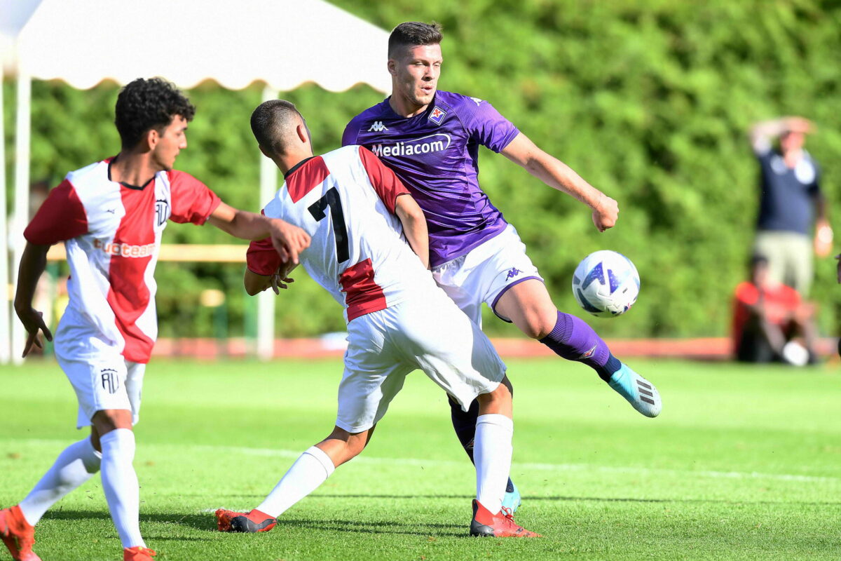 Calcio Diario viola da Moena 12 Luglio: Oggi ore 17.00 andata in scena  la 1° amichevole col Real Vicenza Finale  7-0 Tripletta di Jovic