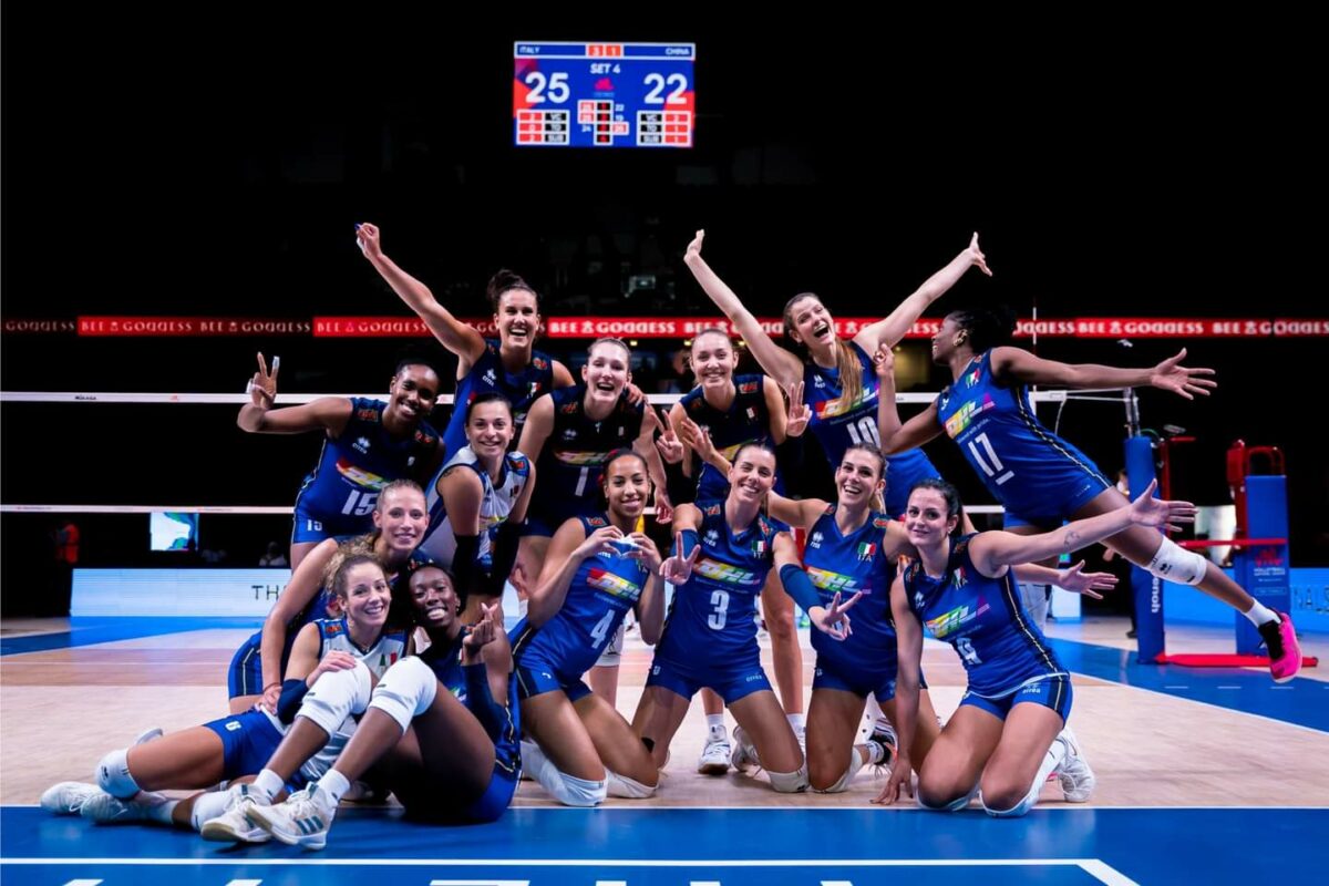 VOLLEY FEMMINILE- Nations League Quarti di Finale Italia-Cina 3-1 (25-22; 25-19; 24-26; 25-22). Egonu 36 punti! Azzurre in semifinale