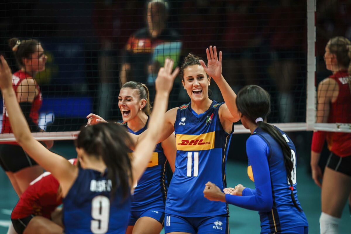 VOLLEY FEMMINILE- Mondiali Italia-Belgio 3-1 (21-25; 30-28; 29-27; 25-9)