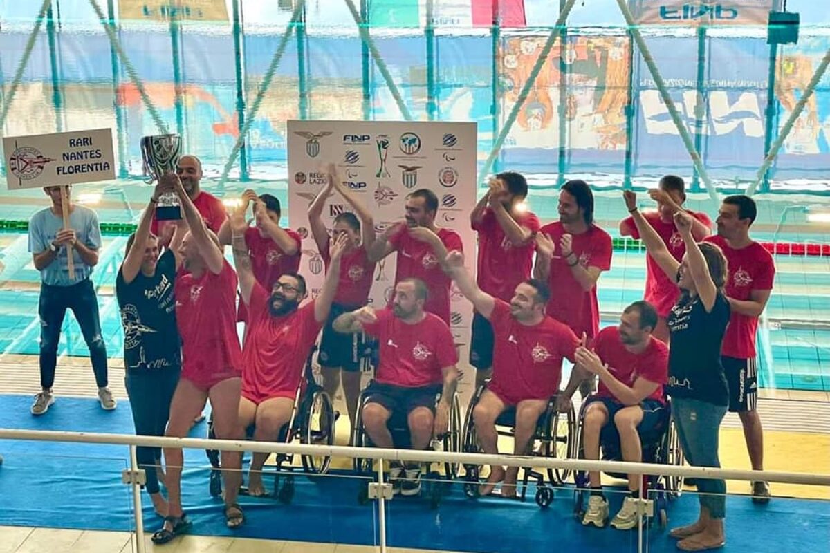 PALLANUOTO PARALIMPICA- La Rari Nantes Florentia batte la Lazio 10-6 e si aggiudica la seconda Coppa Italia consecutiva.