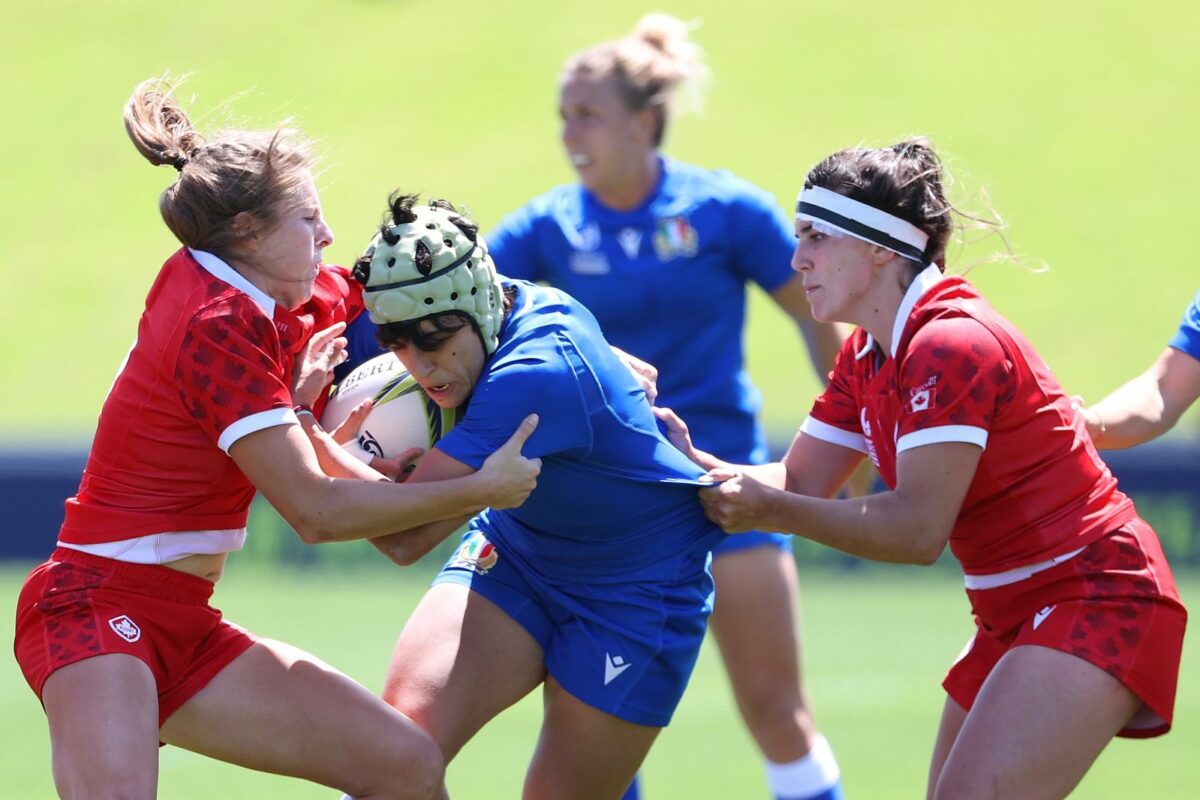 RUGBY FEMMINILE COPPA DEL MONDO 2021-Pool B Italia- Canada 12-22