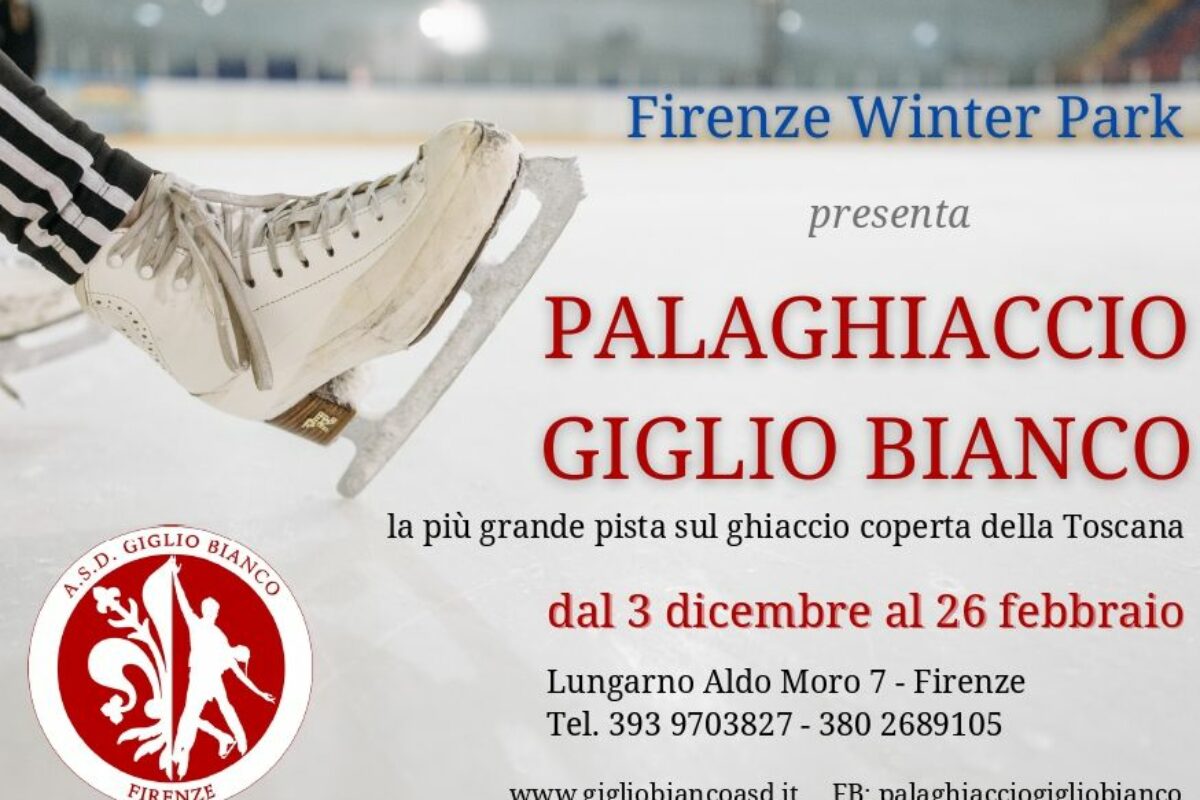 Palaghiaccio “Giglio Bianco”, riapre le porte sabato 3 dicembre ore 12,15