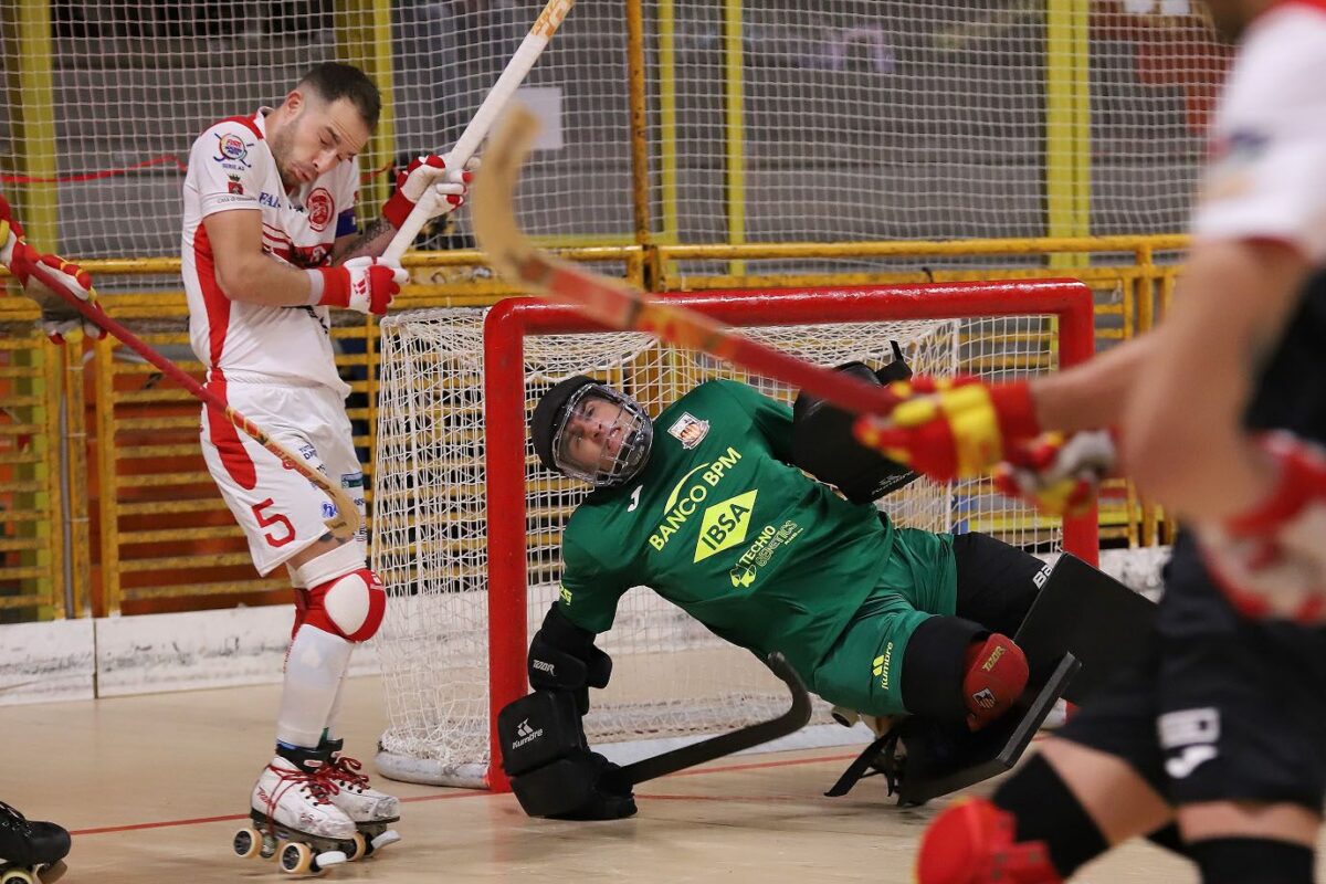 Hockey a rotelle: “capitomboli pesanti  toscani “..