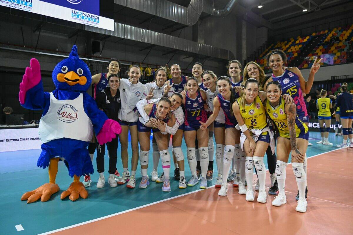 VOLLEY FEMMINILE COPPA CEV- Gara di Andata-Savino Del Bene Volley – SSC Palmberg Schwerin 3-2 (25-21, 25-21, 24-26, 16-25, 12-11)