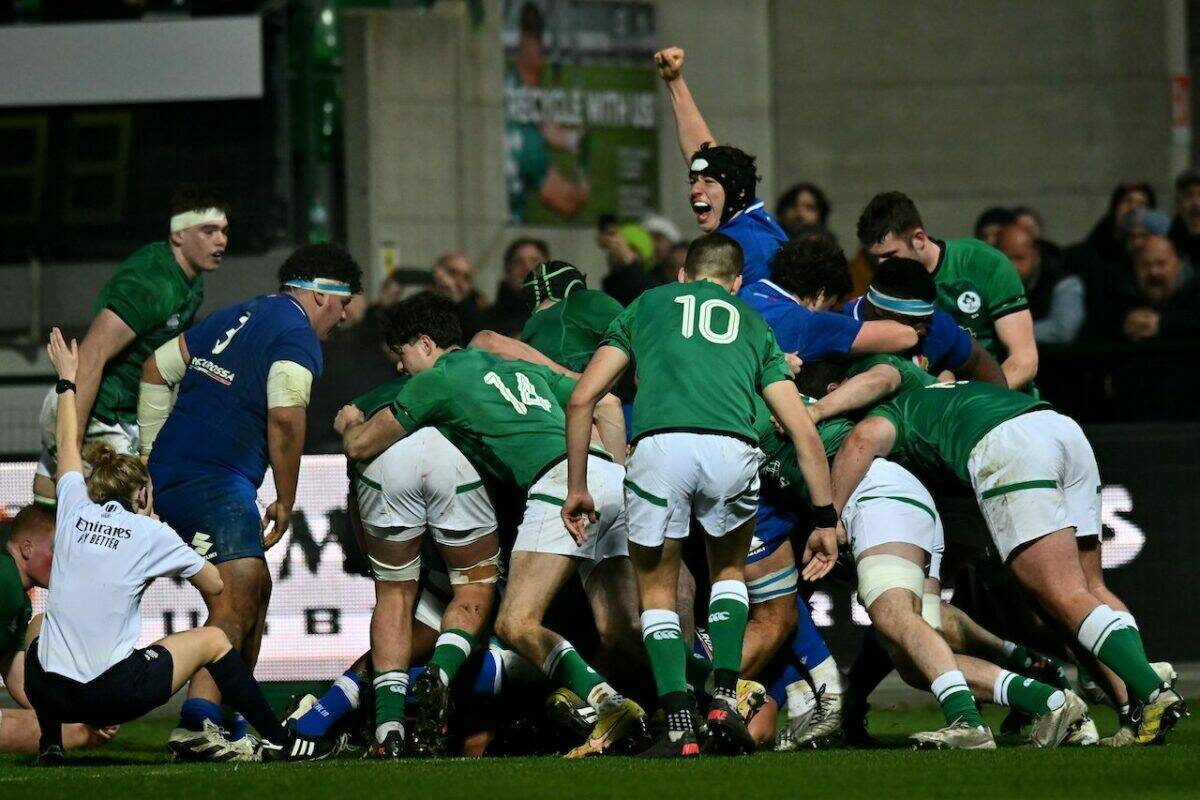 RUGBY Under 20- ITALIA U20 v IRLANDA U20 24-45 (17-12), buon allenamento per i ragazzi di Brunello