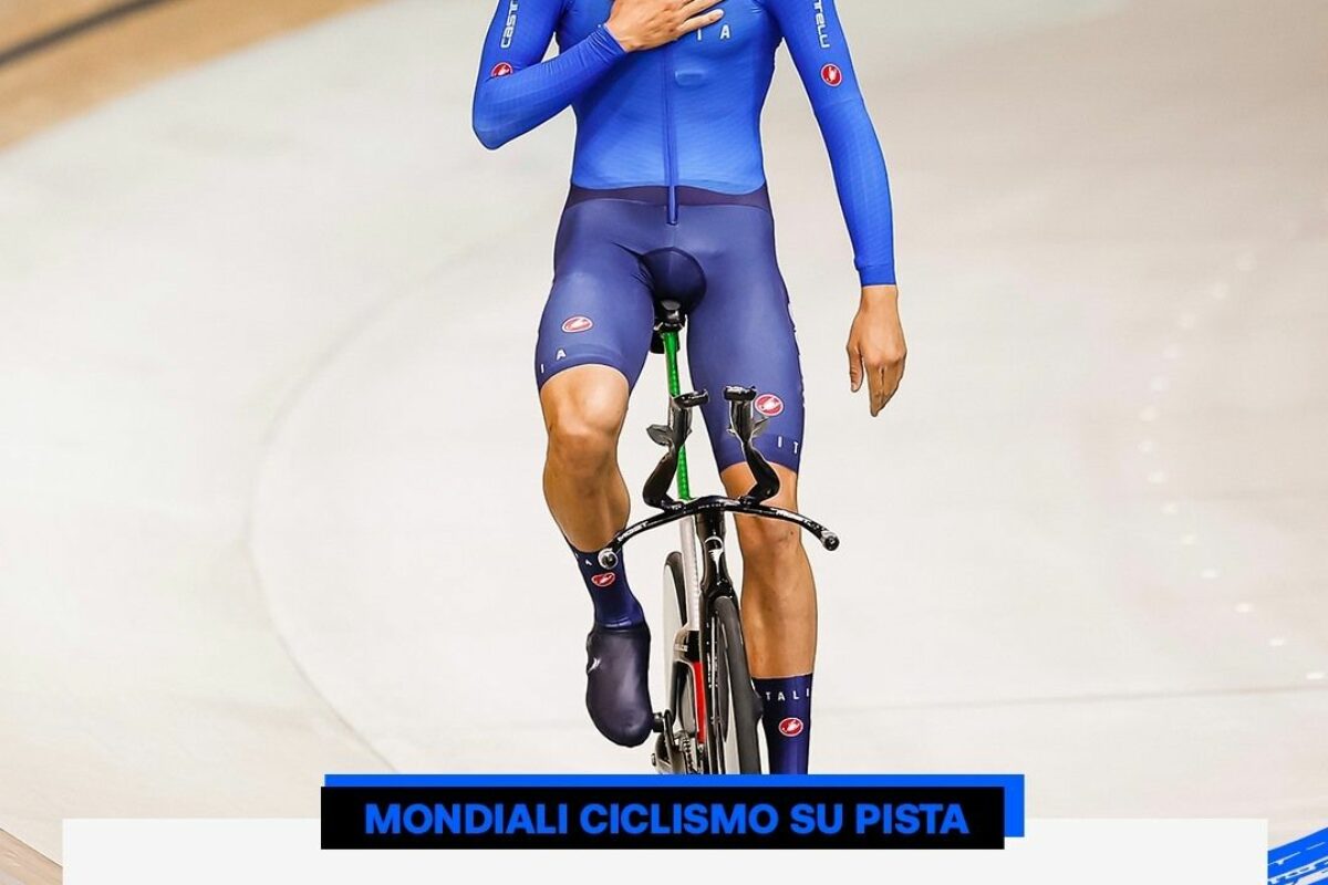 Ciclismo su pista: uno straordinario Filippo Ganna è Campione del Mondo di inseguimento per la 6° volta !!!!