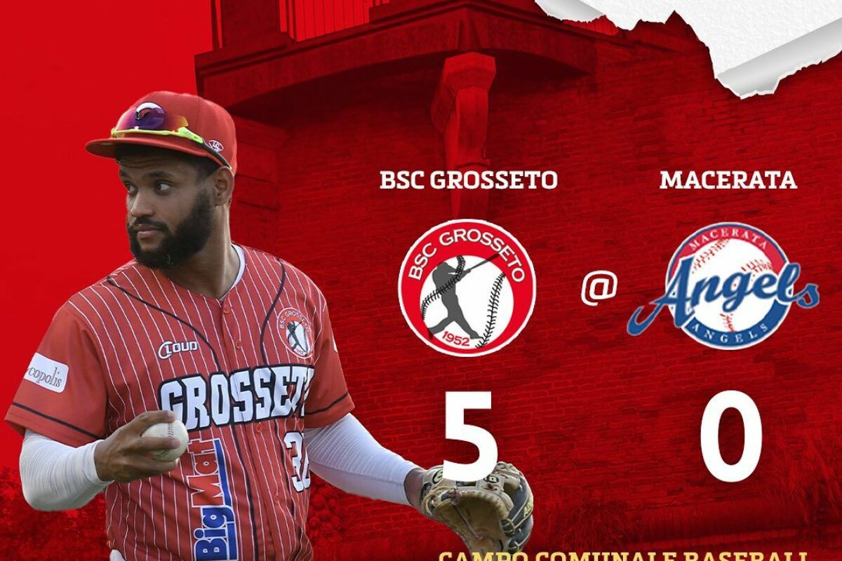 Baseball: I Quarti di Finale:  “Storico” a Macerata..il Big-Mat Bsc Grosseto vince gara 5 ..5-0 ed è in Semifinale !!!!