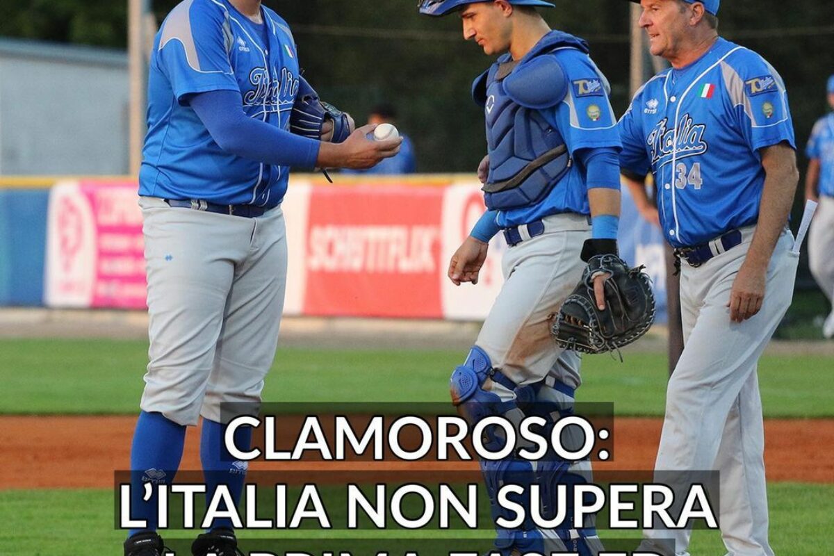 Baseball Un inguardabile impresentabile  deludentissima Italia battuta anche dalla Gran Bretagna 11-10  !!!!! siamo fuori dall’Europeo.