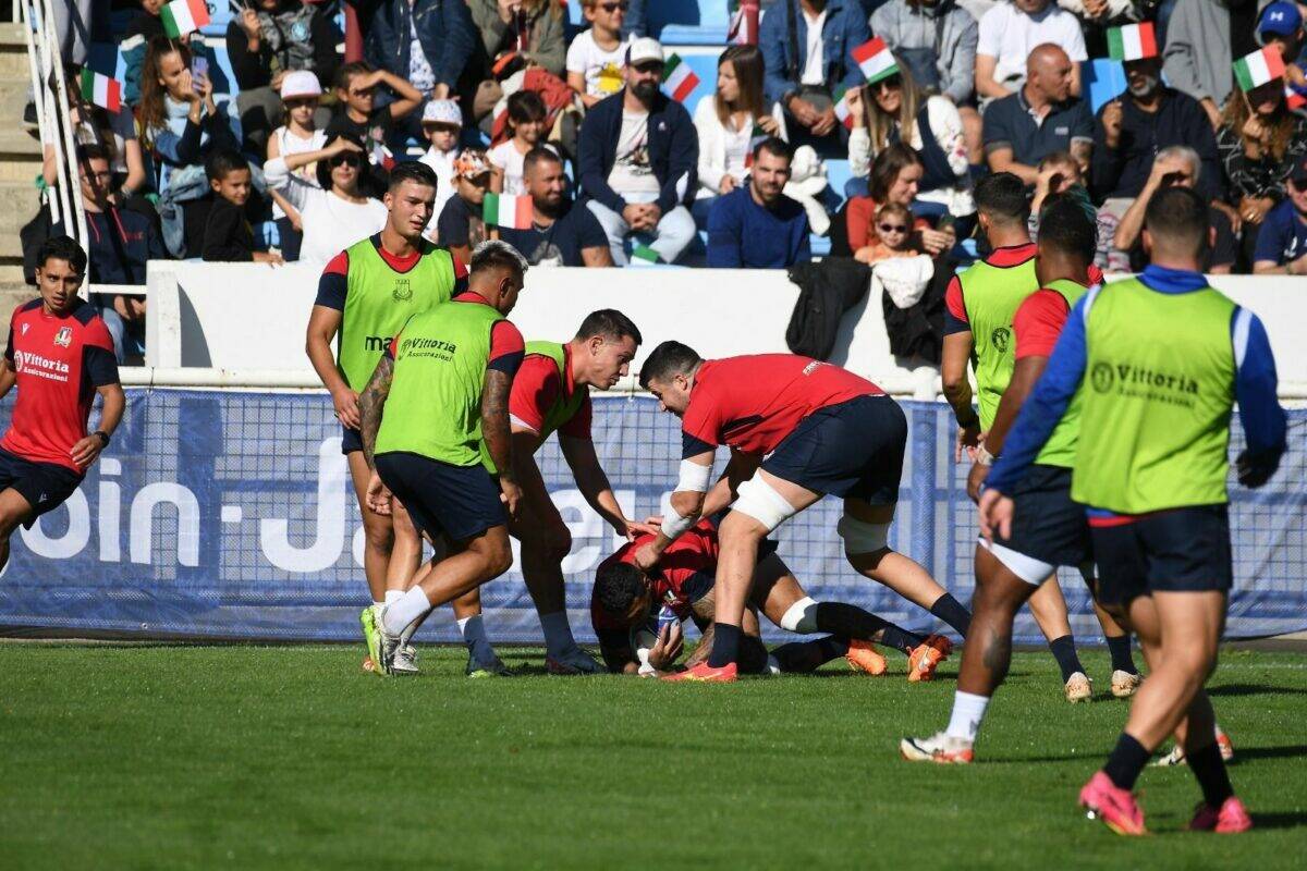 RUGBY WORLD CUP- 7000 persone all’allenamento degli azzurri, convocato Manfredi al posto di Bigi