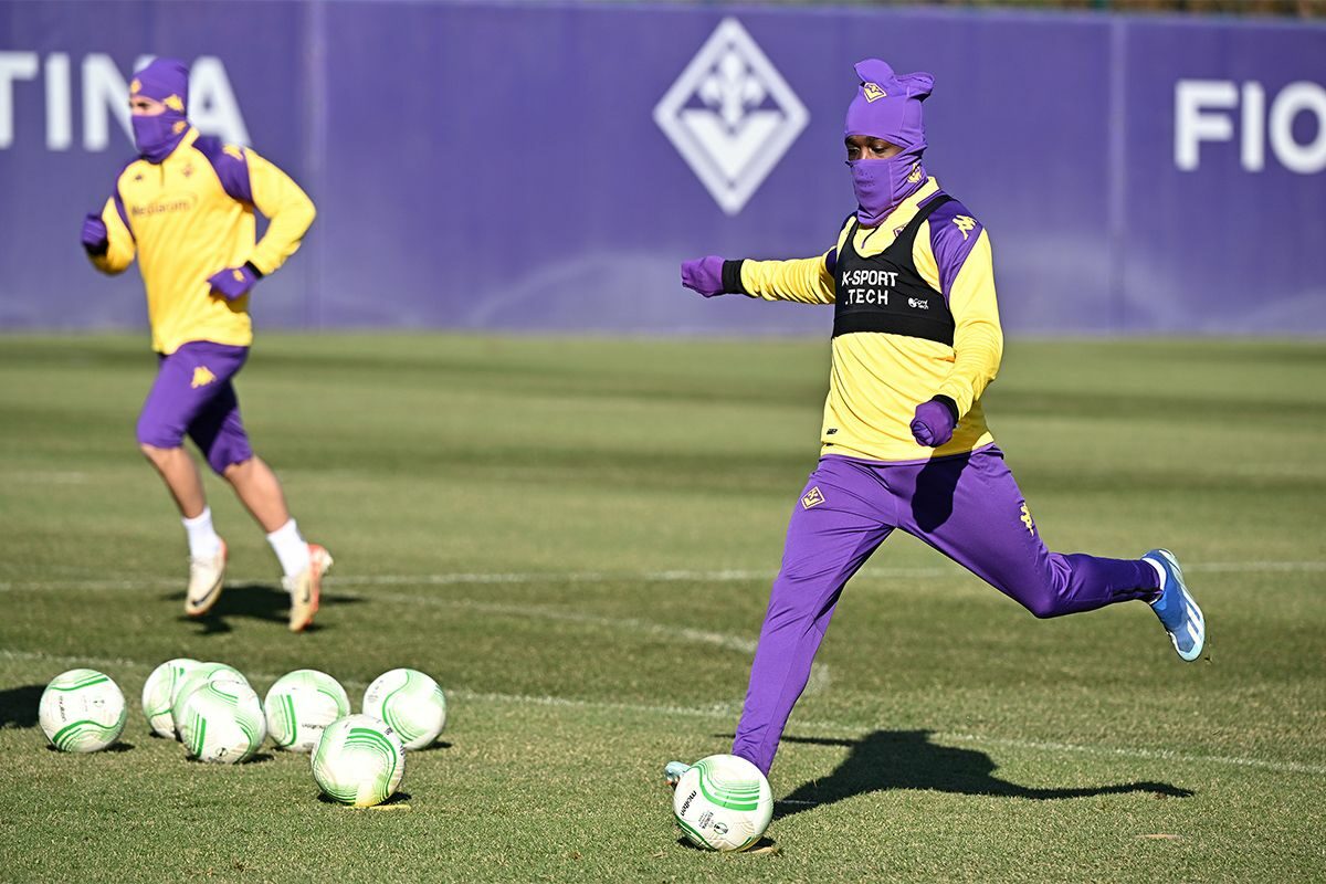 CALCIO Fiorentina- Rifinitura alla vigilia della gara contro il Genk