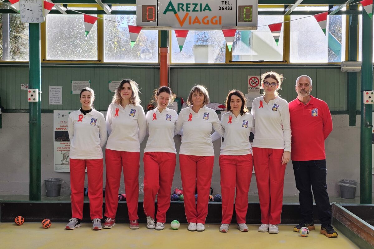 Bocce – La Coppa Città di Arezzo, triangolare nazionale femminile, va all’Emilia Romagna