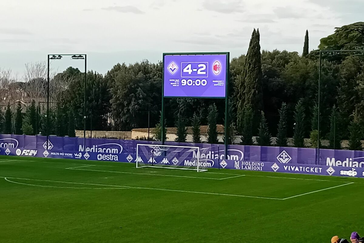 <span class="hot">Live <i class="fa fa-bolt"></i></span> CALCIO- COPPA ITALIA Primavera 1 live Quarto di Finale Fiorentina-Milan 4-2  (3′ Simmelhack rig., 12′ Biagetti aut., 14′ Caprini, 28′ Caprini, 46′ Braschi, 90′ Sene)