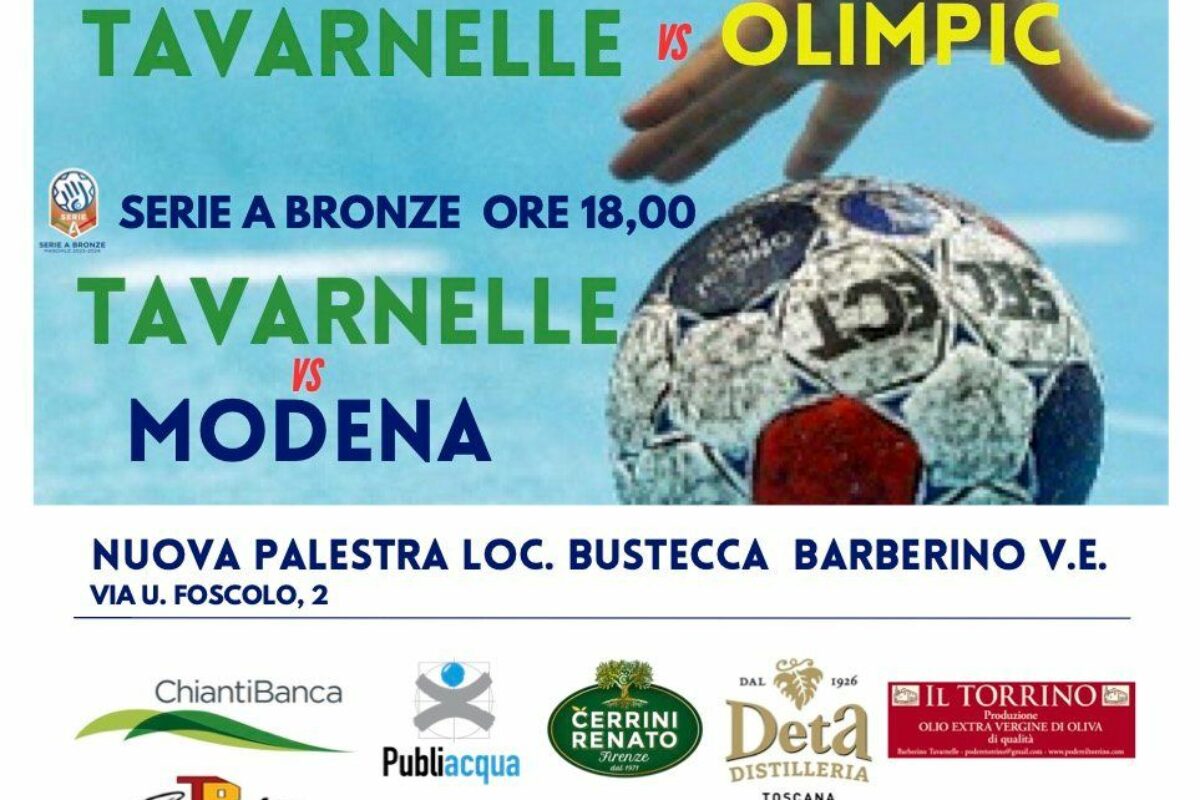 Pallamano: il “nostro” week end: Oggi  “TELE-OBBIETTIVI” SU BARBERINO: TAVARNELLE-MODENA 27-22…