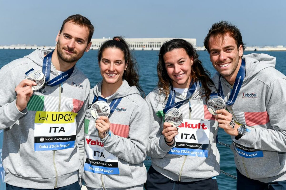 Mondiali di Doha: il 7 Rosa batte il Canada 12-8 e vola ai Quarti; 2° Medaglia dal Fondo; Argento nella prova a squadre ( 4x 1.5Km) 1° Medaglia fiorentina di Giulia Gabrielleschi