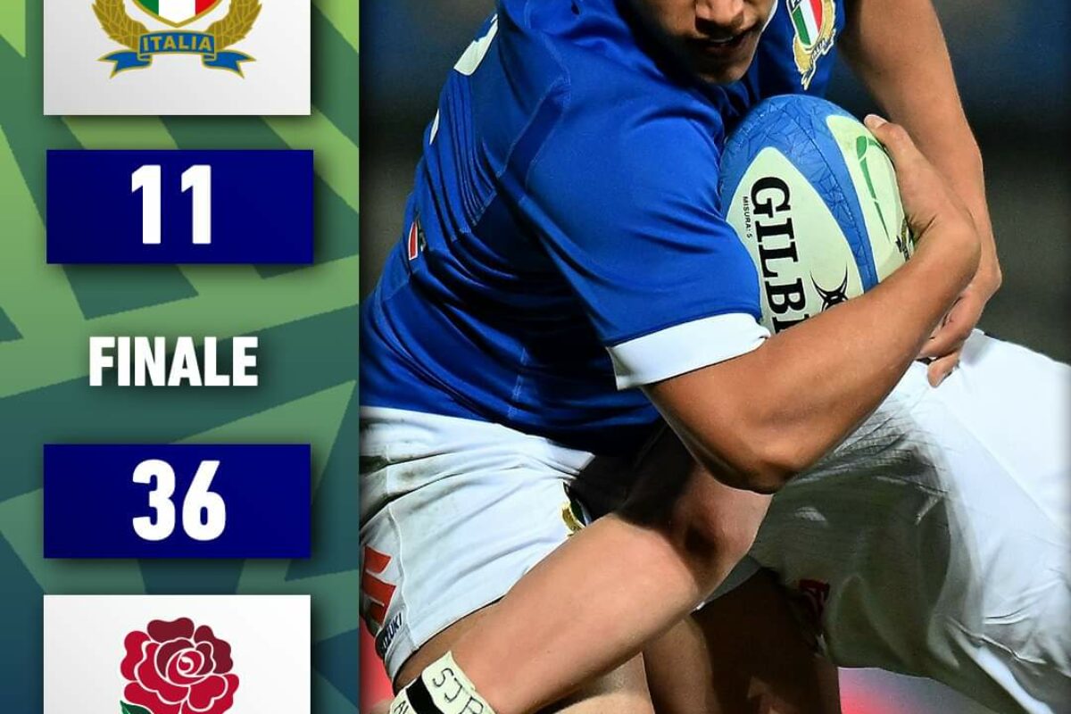 RUGBY SIX NATIONS UNDER 20- Italia-Inghilterra 11-36 (6-22)