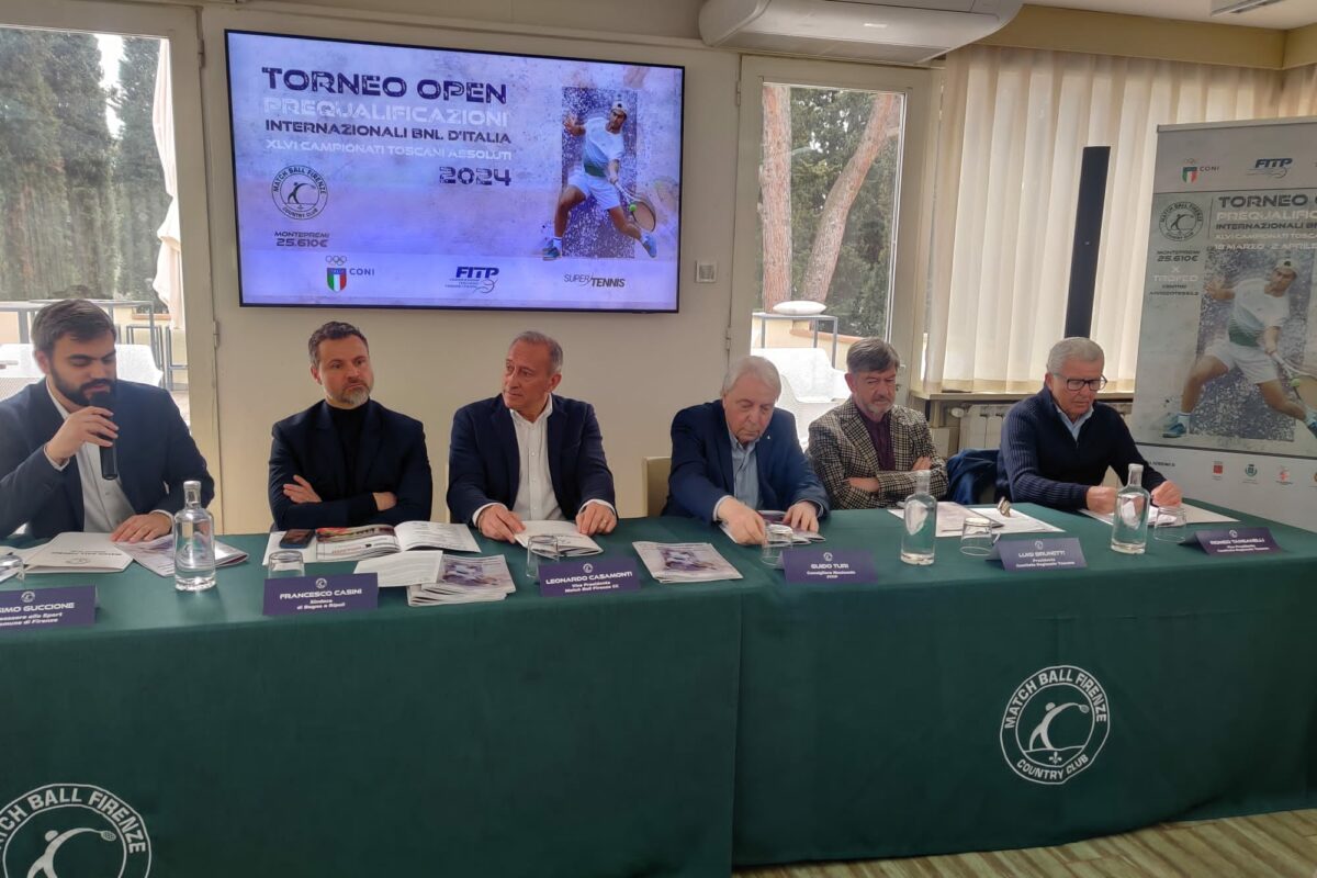 TENNIS- Al Match Ball Firenze (dal 15 al 30 marzo ) il torneo Open di pre qualificazioni Bnl d’Italia 2024