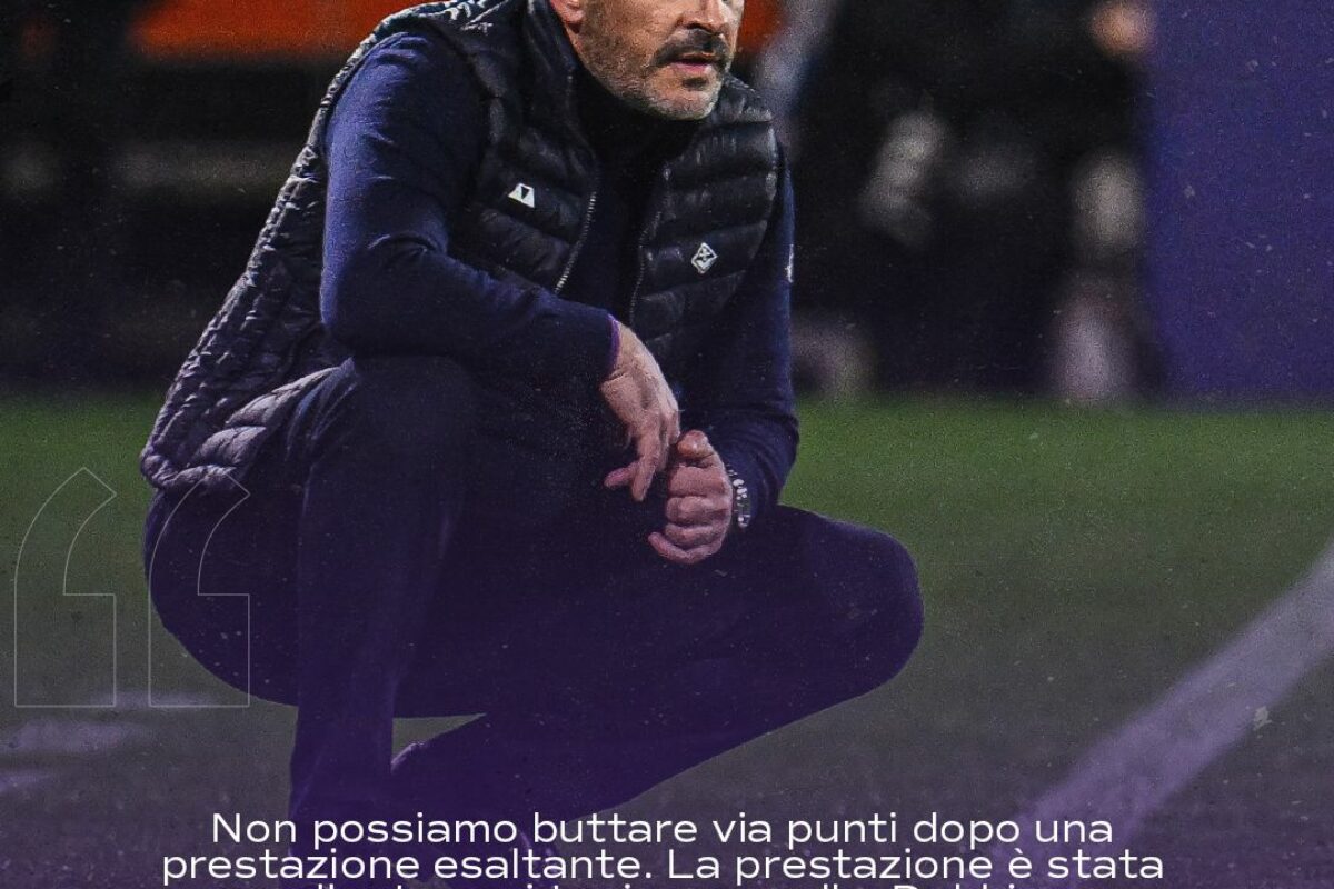 CALCIO-La Conferenza Stampa di Vincenzo Italiano alla fine di Fiorentina-Roma 2-2