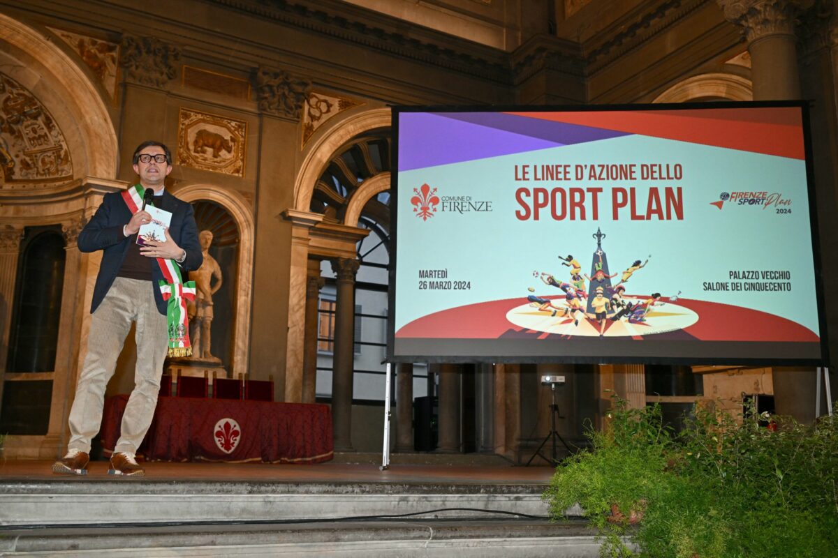 Nel Salone dei Cinquecento di Palazzo Vecchio presentato il Piano Strategico dello Sport