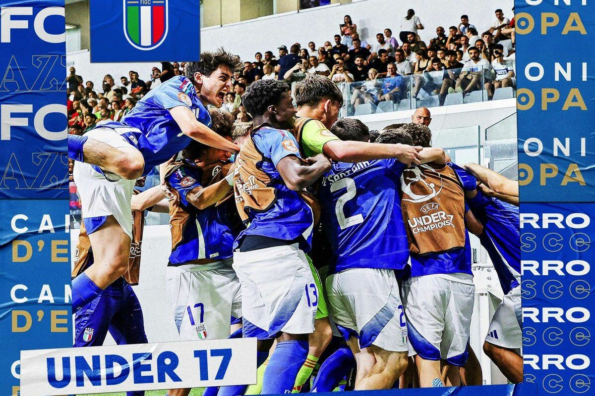 Calcio: Una super” Italia Under 17 è Campione d’Europa per la 1°volta: Portogallo travolto 3-0