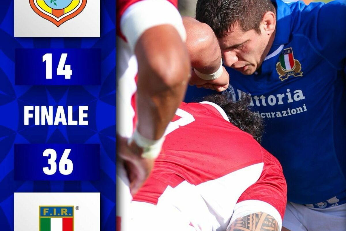 RUGBY Summer Series- Tonga-Italia 14-36 (0-15)