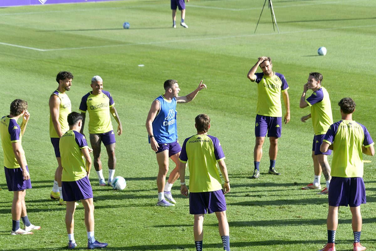 CALCIO Fiorentina- Schemi, tecnica e partitelle al Viola Park