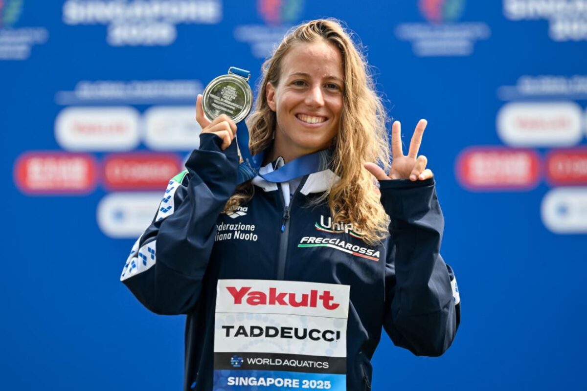 Mondiali di Singapore “Mitico” tris Argentato per “superrima” Ginevra Taddeucci; Greg purtroppo 4°..