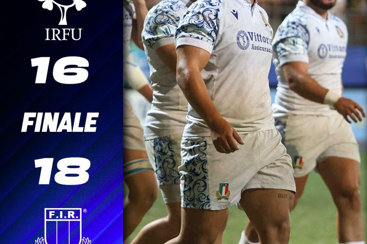 RUGBY WORLD CUP U20- L’Italia batte l’Irlanda.