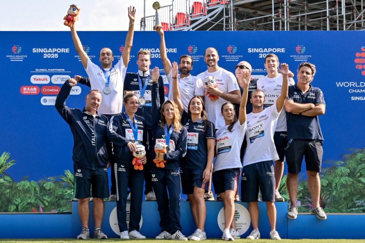 Mondiali Singapore: Nuoto di Fondo: L’Italia d’Oro nella classifica per Nazioni; Staffetta d’Argento (4° Argento per la nostra mitica” Ginevra Taddeucci)