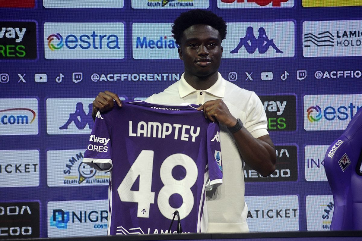 CALCIO Fiorentina- La Conferenza stampa di presentazione di Tariq Lamptey