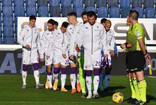 ATALANTA-FIORENTINA 13-12-2020 LA SQUADRA ENTRA IN CAMPO. SILPRESS