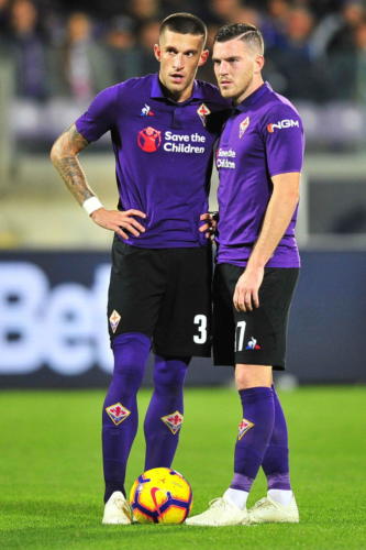 ACF FIORENTINA VS ROMA Biraghi Veretout